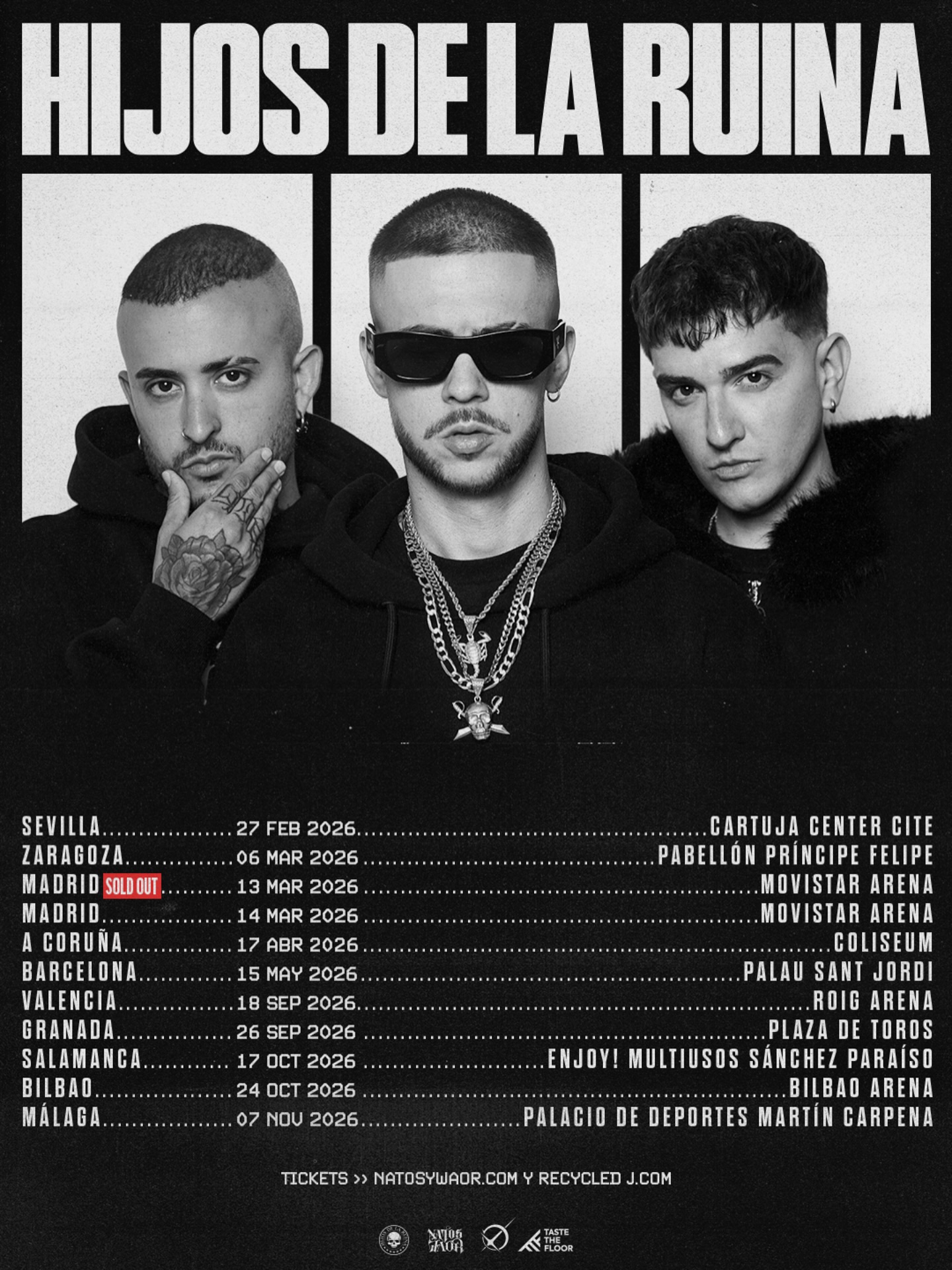 Hijos de la Ruina Tour Poster 2026